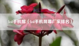 lcd手机屏（lcd手机屏幕厂家排名）